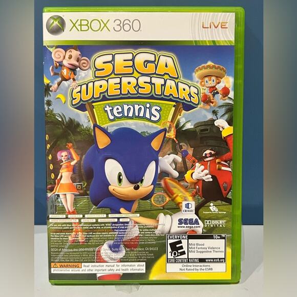 Sega Sonic Superstars Tennis / Live Arcade for XBOX 360 - Picture 1 of 6